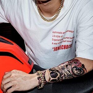 Necklace 18k gold silver diamond cut cuban link chain stainless steel jewelry